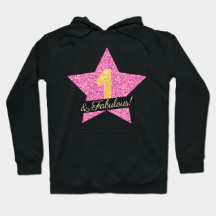 1st Birthday Gifts Women Fabulous - Pink Gold Hoodie